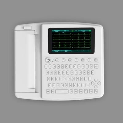 Machine d'électrocardiogramme d'électrocardiogramme d'hôpital de plein clavier avec l'imprimante