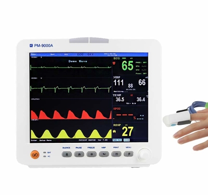 Moniteur patient cardiaque de Multipara de 15,1 pouces double IBP avec l'alarme humaine de voix