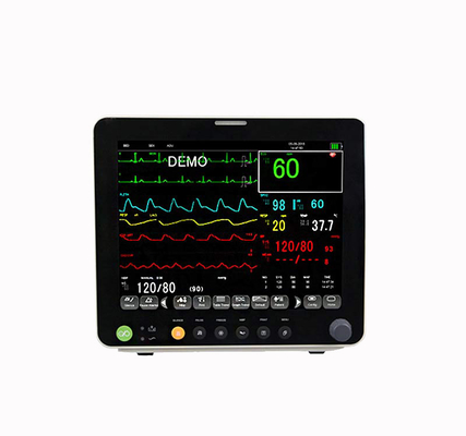 Moniteur cardiaque patient du moniteur ICU de paramètre de RESP ECG NIBP 6 12,1 pouces