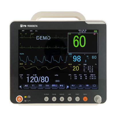 Moniteur de patient multiparamètres avec ECG Resp SpO2 Nibp Temp et support mobile OEM disponible