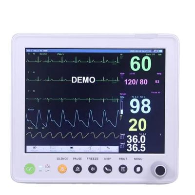 Moniteur patient multiparamétrique TFT LCD couleur 12,1 pouces avec garantie d'un an et design compact 30*27*30CM