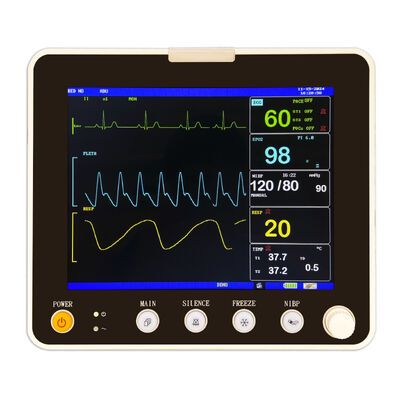 Moniteur portable de patients à 6 paramètres multiparamètres avec écran TFT couleur de 8 pouces pour hôpital et clinique