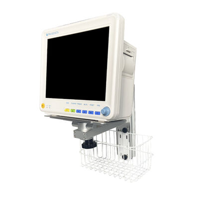 Support de montage de mur métallique réglable en hauteur pour le bras de support du moniteur du patient dans le service hospitalier