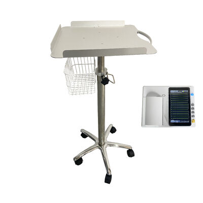 Vente à chaud de matériaux en alliage d'aluminium de haute qualité Trolley de machine ECG pour hôpital et clinique