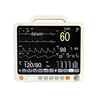 12Écran tactile ETCO2 de 1 pouce, module portable à paramètres multiples pour l'unité de soins intensifs