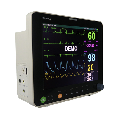 Moniteur cardiaque patient du moniteur ICU de paramètre de RESP ECG NIBP 6 12,1 pouces
