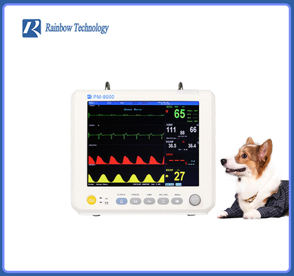 Paramètre multi de Mini Veterinary Vital Signs Monitor Icu d'instrument de vétérinaire d'ANIMAL FAMILIER