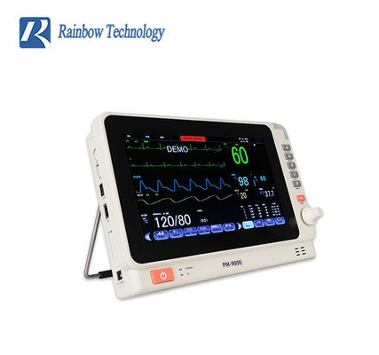 Moniteur patient mobile médical multiparamètre d'affichage de TFT de couleur de 10 pouces pour l'hôpital