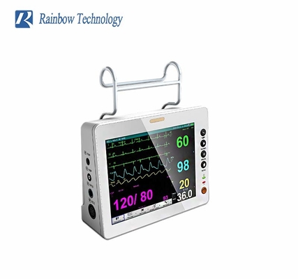 Système de surveillance du patient multiparamètre de 8 pouces avec SPO2 et RESP