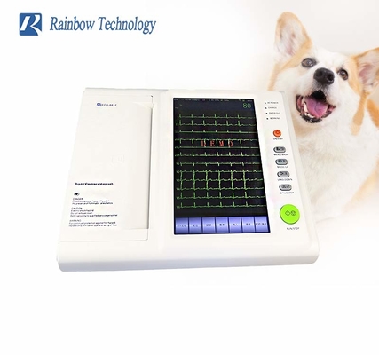 7 machine vétérinaire des avances ECG des canaux 12 de l'écran tactile 12 de pouce
