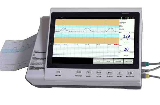 Les jumeaux d'hôpital sondent le coeur foetal Rate Monitor With Printer de CTG