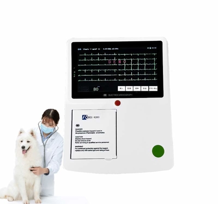 Logiciel vétérinaire de PC d'imprimante de la Manche de la machine 3 d'électrocardiogramme d'électrocardiogramme d'Ekg d'avance 12 vétérinaires