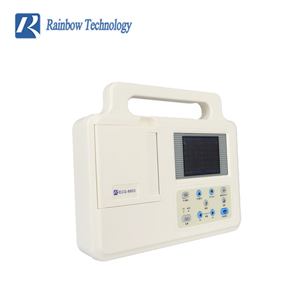 Appareil d'électrocardiogramme portable avec dérivations simples/multiples Poids léger/moyen/lourd