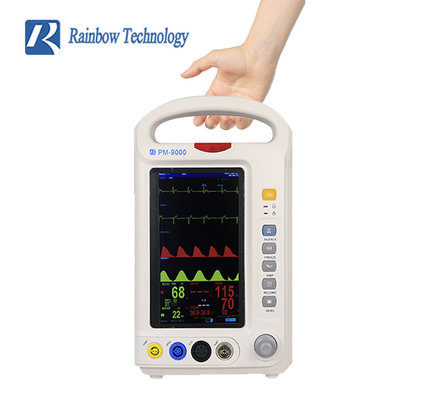 Ecran couleur multi portatif de moniteur de paramètre de 7 pouces Vital Signs Patient Monitor