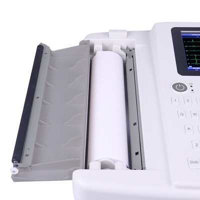 Machine ECG à six canaux avec dérivations simples/multiples et stockage de données interne/externe