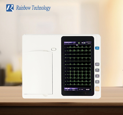12 dispositif professionnel d'électrocardiogramme de la Manche de l'écran tactile 3 de machine d'Ecg d'avances pour l'hôpital