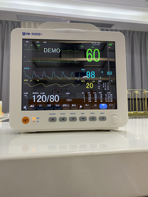 12Moniteur de patient rechargeable de 1 pouce, facile à utiliser, interface USB, électrocardiogramme ménager