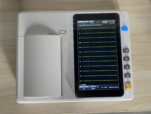 Machine d' électrocardiographie à 3/6 canaux Imprimante thermique haute résolution Moniteur ECG portable