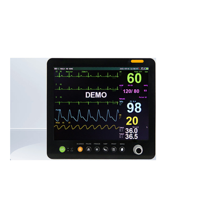 15 pouces Portable Multiparamètre Moniteur de Patient Équipement de surveillance cardiaque Pour le traitement médical