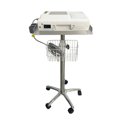 Vente à chaud Mécanique électrocardiographe mobile pour hôpital avec panier