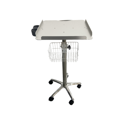 Chariot d'hôpital en métal portable multifonctionnel comprenant la machine d'échographie d'électrocardiogramme
