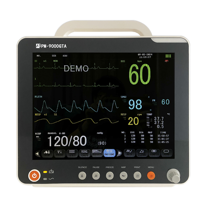 Dispositif médical Moniteur à paramètres multiples 6 paramètres 12 pouces Moniteur du patient