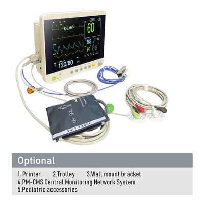 Moniteur patient néonatal électrique fourni par l'usine avec fonctions multi-paramètres pour le service de pédiatrie de l'hôpital