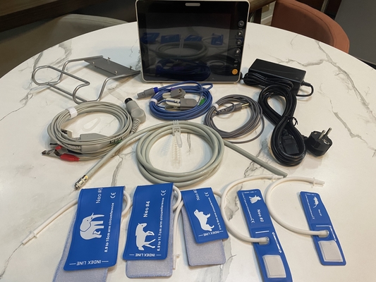 Équipement hospitalier électrocardiogramme multi-paramètres en soins intensifs Optionnel ETCO2 Version animale