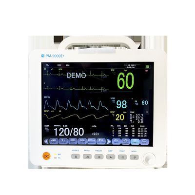 Moniteur patient multiparamétrique certifié FSC ISO13485 avec écran LCD couleur TFT 12,1 pouces pour utilisation en service hospitalier