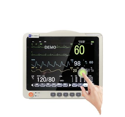 Moniteur patient multiparamétrique avec source d'alimentation électrique, batterie intégrée et alarme intelligente à trois niveaux