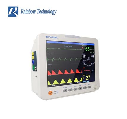 Moniteur patient multiparamétrique approuvé ISO FSC avec prise en charge de 7 langues et une durée de conservation de 2 ans pour les hôpitaux, les cliniques et les soins à domicile