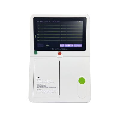 Machine ECG numérique portable avec écran tactile de 7 pouces et papier thermique en rouleau pour hôpital et clinique