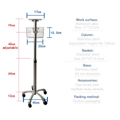 Moniteur de signes vitaux Chariot équipement hospitalier chariot