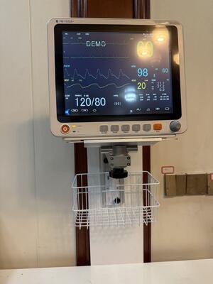 Moniteur de patient en alliage d'aluminium réglable en hauteur Support de montage murale pour utilisation en salle d'hôpital