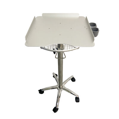 Étendue réglable de la sonde en plastique étagère de tasse d'infirmière médicale chariot d'infirmière mobile échographie
