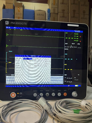 Moniteur patient portable 15 pouces, signes vitaux multiparamètres, moniteur patient optionnel Etco2