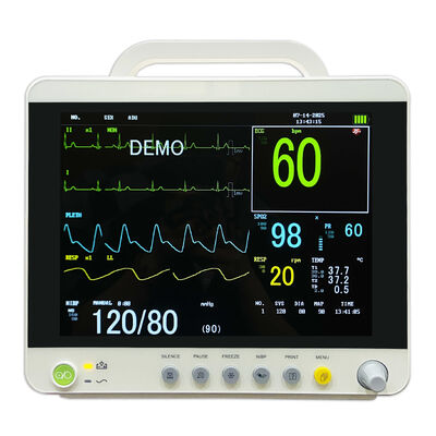 Prix d'usine de haute qualité Moniteur patient multiparamétrique de 12,1 pouces Appareil médical pour hôpital
