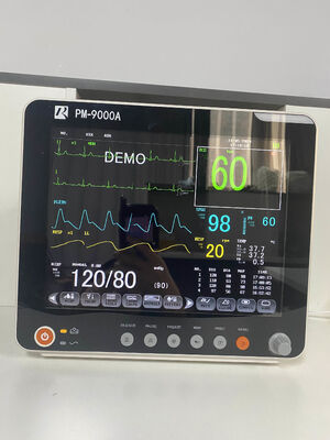 Moniteur patient multiparamétrique portable avec écran LCD couleur de 12,1 pouces, compatible avec chariot/support mural