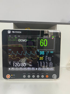 Moniteur patient multiparamétrique portable avec écran LCD couleur de 12,1 pouces, compatible avec chariot/support mural