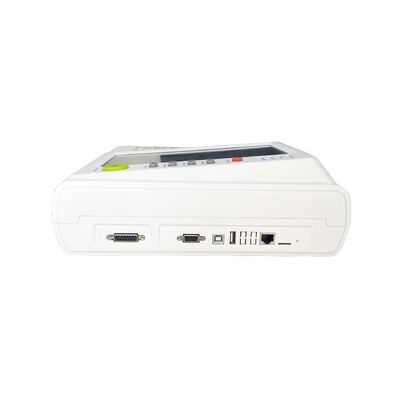 Électrocardiographe 12 dérivations portable, moniteur ECG portable avec écran tactile couleur de 10,2 pouces et batterie intégrée