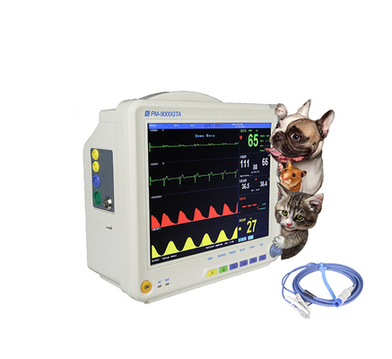 Moniteur patient vétérinaire de 12,1 pouces portatif pour le patient Vital Signs d'animaux