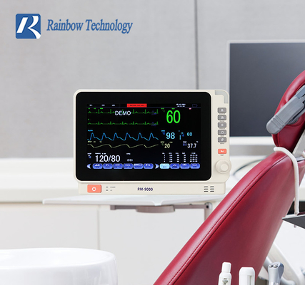 Moniteur patient mobile médical multiparamètre d'affichage de TFT de couleur de 10 pouces pour l'hôpital