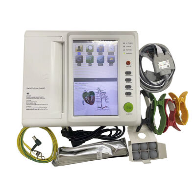 Électrocardiographe Meditech 12 canaux avec multilingue, mémoire de plus de 10 000 cas et logiciel standard